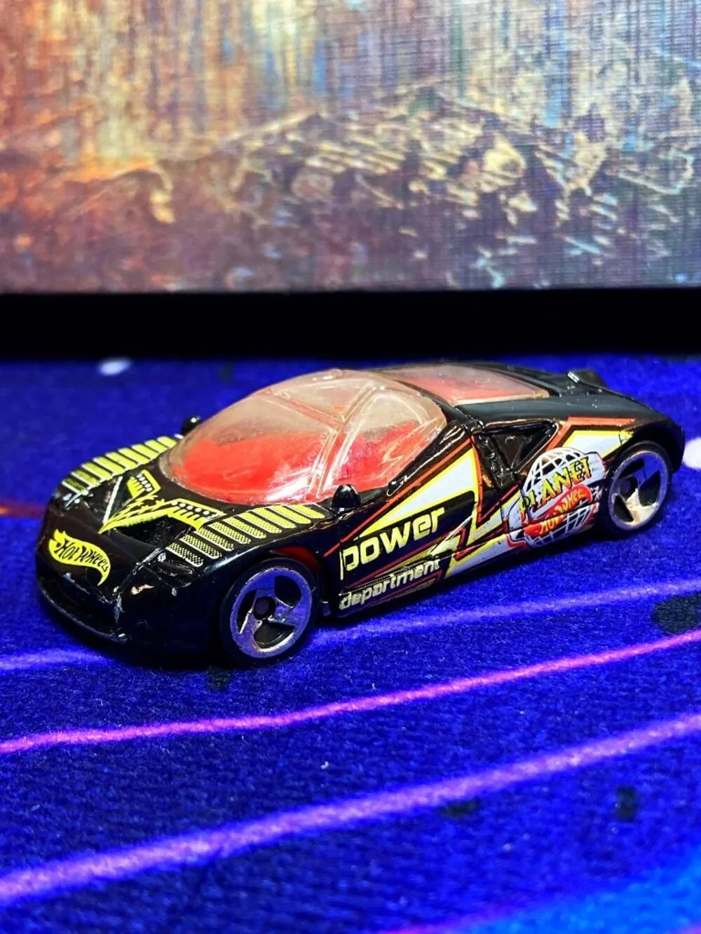 VINTAGE HOT WHEELS * 1997 * FORD GT-90 PLANET POWER CAR TOY DIECAST 1:64
